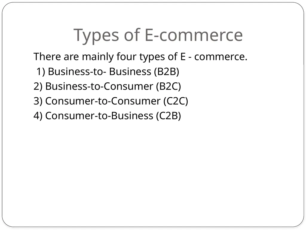 (BCA(603-N)) Introduction to E-commerce Content - slide 4 of 22