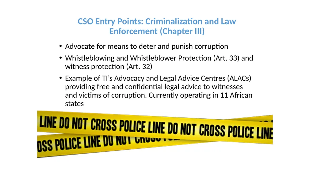 Civil society guide on working with the UNCAC - slide 5 of 8
