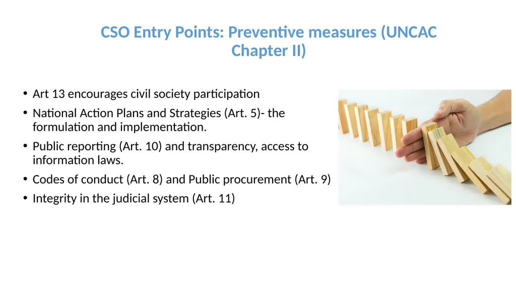 Civil society guide on working with the UNCAC - slide 4 of 8