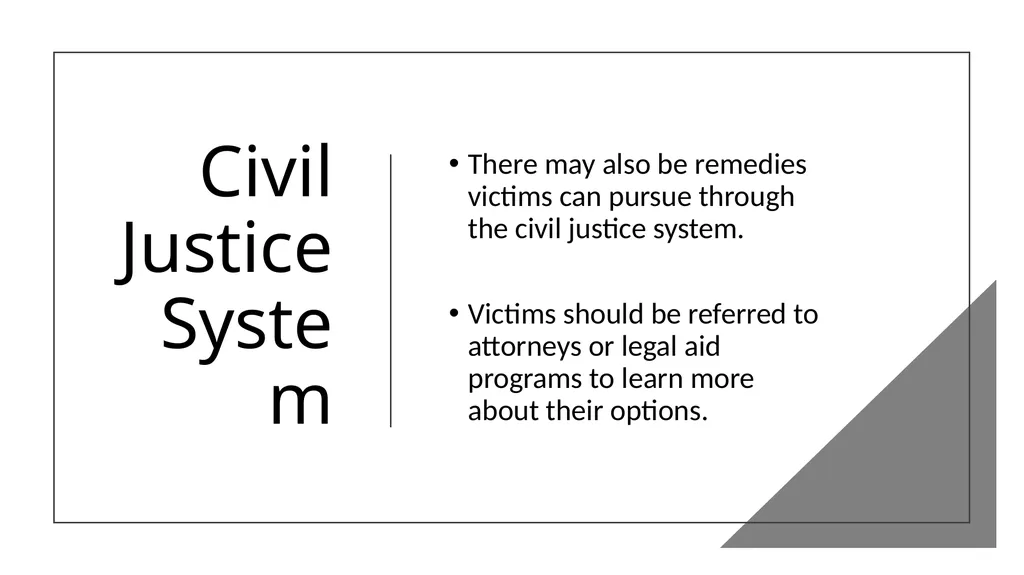 Criminal Justice System Identify state-specific - slide 29 of 30