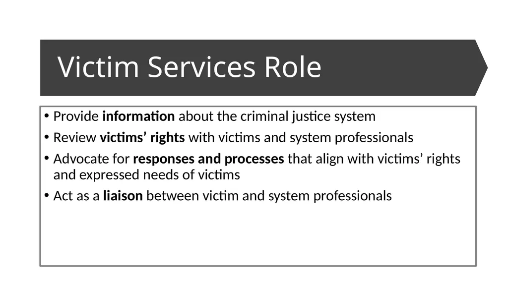 Criminal Justice System Identify state-specific - slide 26 of 30