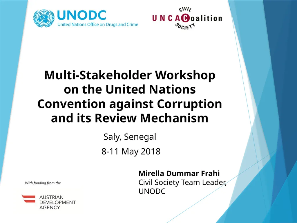 Multi-Stakeholder Workshop on the United Nations - slide 1 of 8