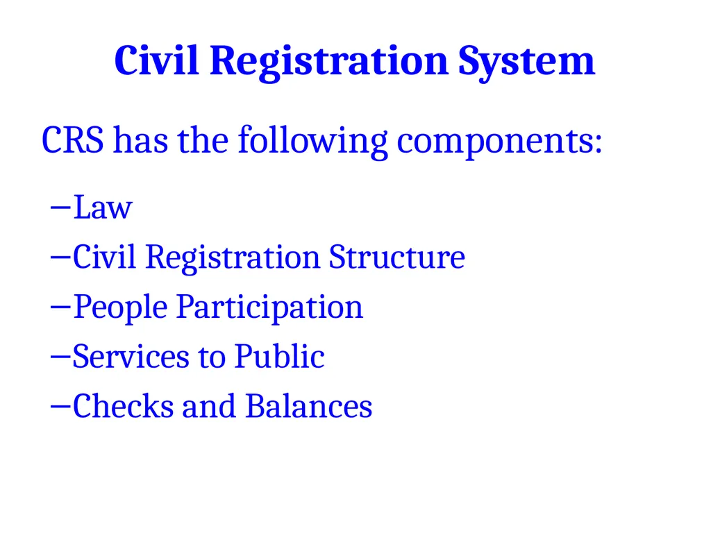 The Global Summit on CRVS Civil Registration - slide 8 of 66