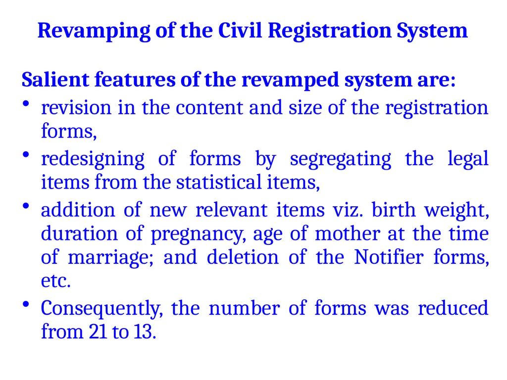 The Global Summit on CRVS Civil Registration - slide 19 of 66