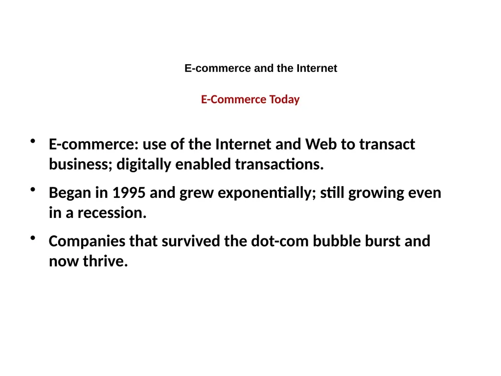 E-Commerce: Digital Markets, Digital Goods - slide 2 of 34