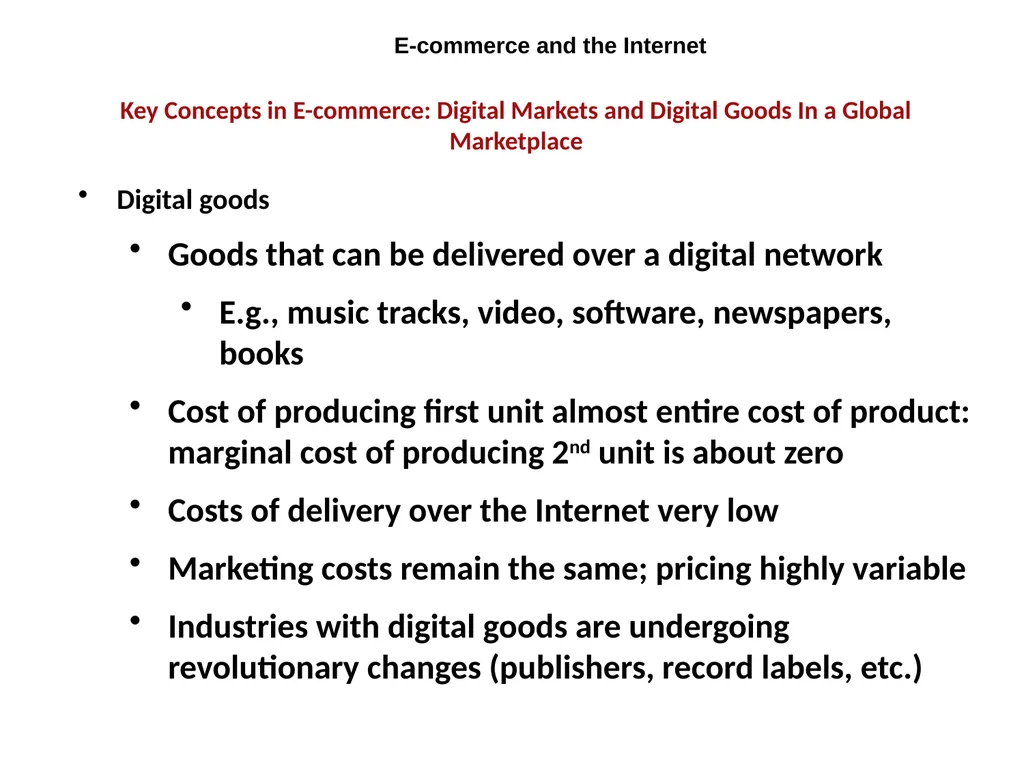 E-Commerce: Digital Markets, Digital Goods - slide 14 of 34