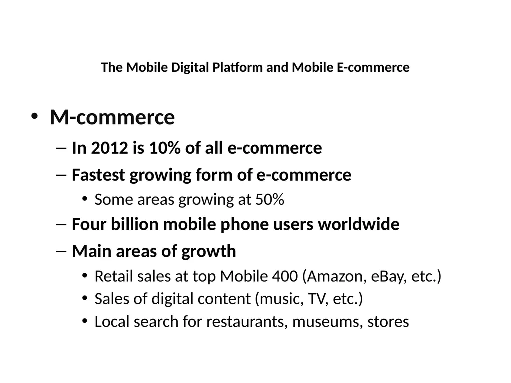 E-Commerce: Digital Markets, Digital Goods - slide 28 of 34