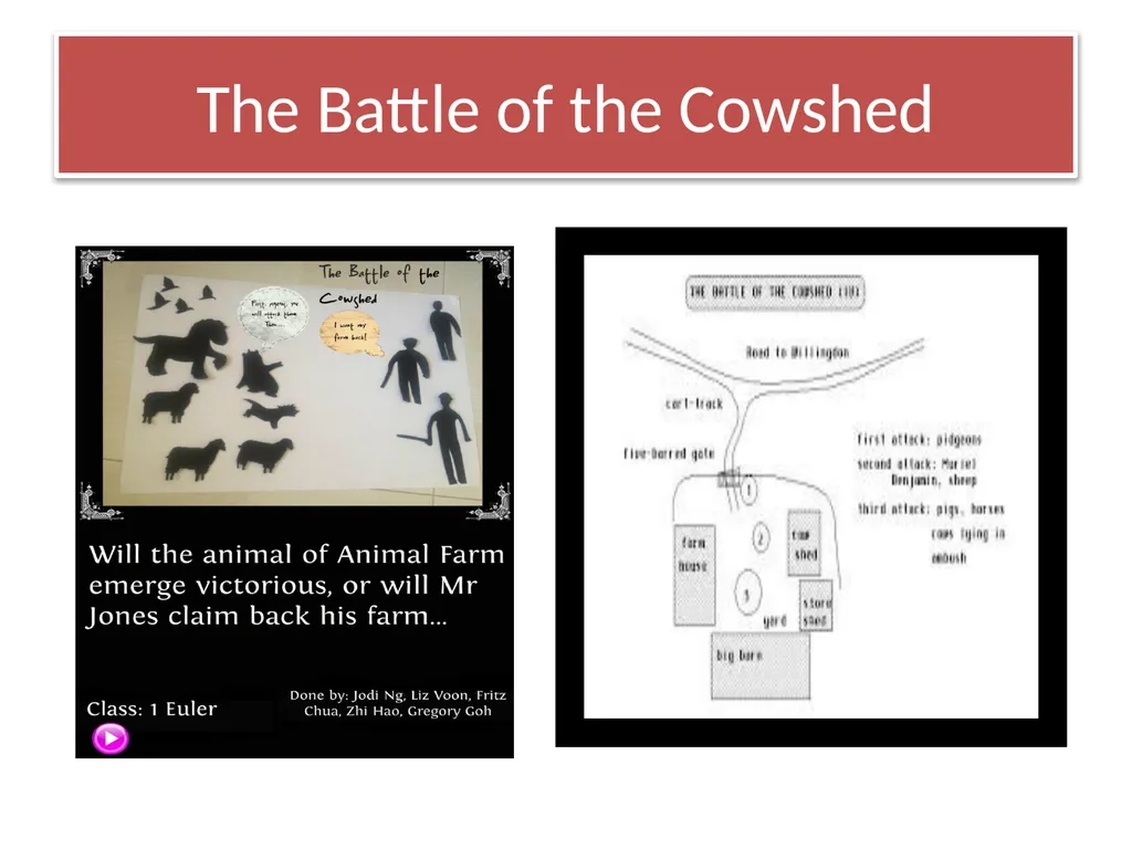 The Battle of the Cowshed The Humans Vs. the - slide 2 of 10