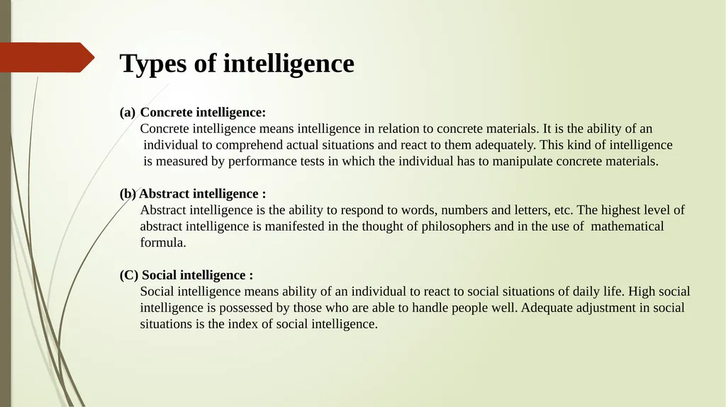 INTELLIGENCE BY-KAVITA SRIVASTAVA Mob No. – - slide 4 of 16
