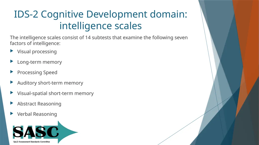 The Intelligence and Development Scales-second - slide 9 of 25