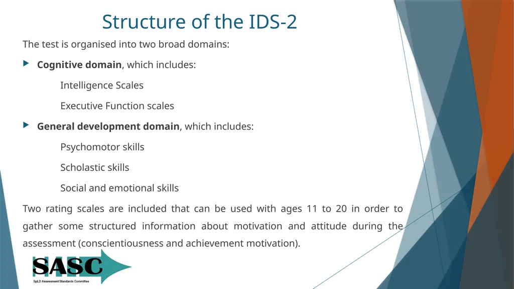 The Intelligence and Development Scales-second - slide 4 of 25