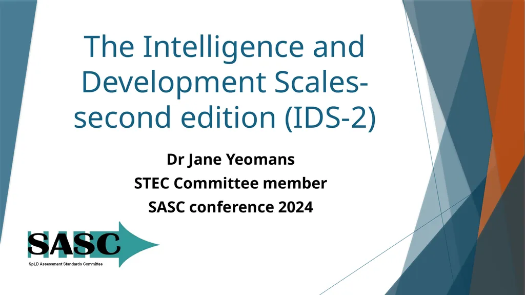 The Intelligence and Development Scales-second - slide 1 of 25