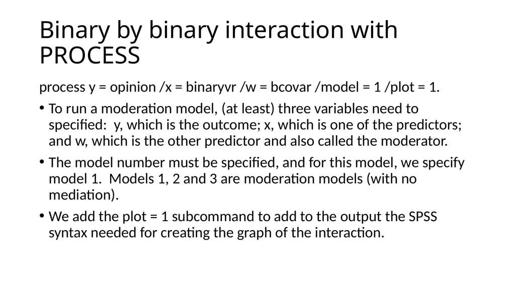 Graphing Interactions Using the PROCESS Macro in - slide 33 of 140