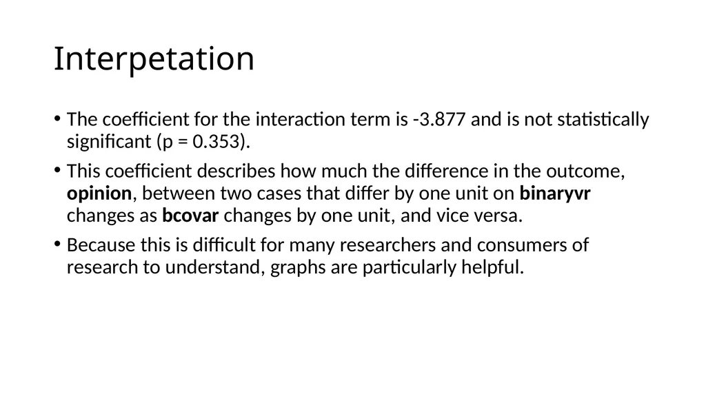 Graphing Interactions Using the PROCESS Macro in - slide 28 of 140