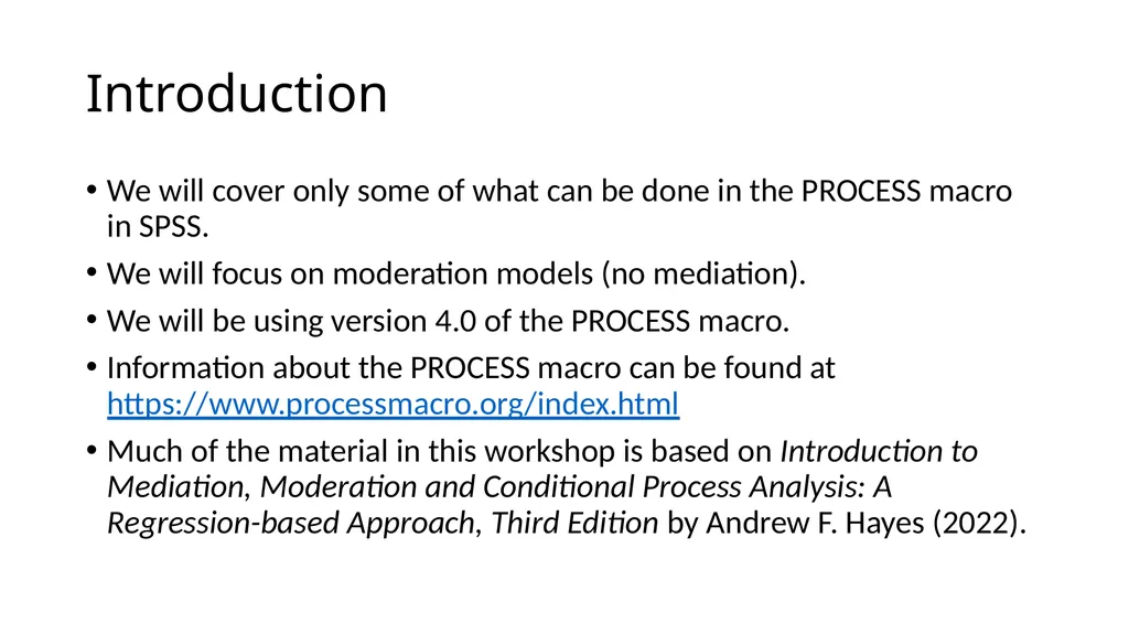 Graphing Interactions Using the PROCESS Macro in - slide 2 of 140