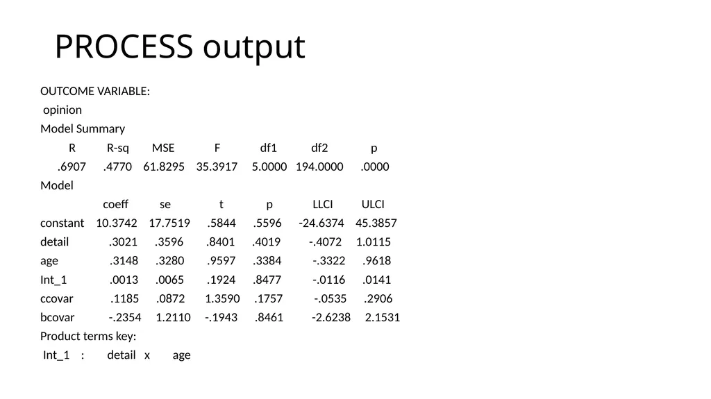 Graphing Interactions Using the PROCESS Macro in - slide 133 of 140
