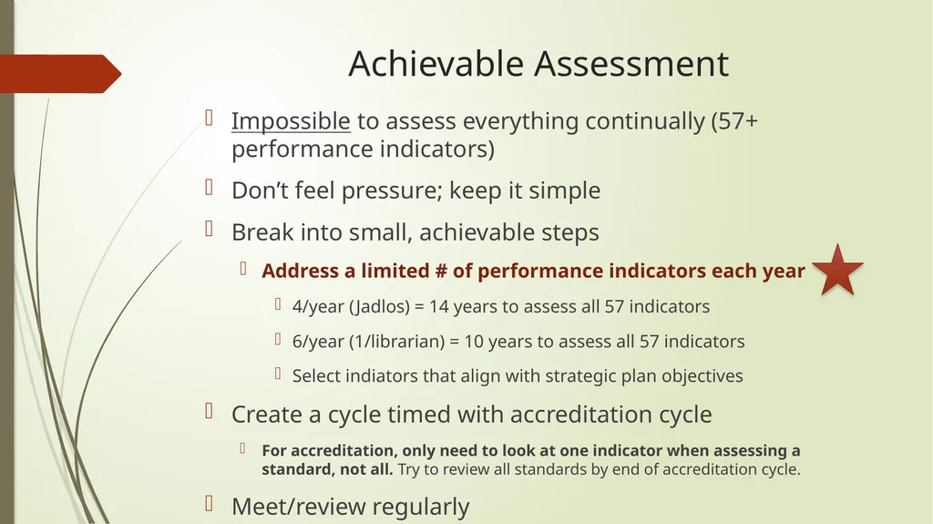 “Guerrilla Assessment”: Make It Manageable Carol - slide 6 of 9
