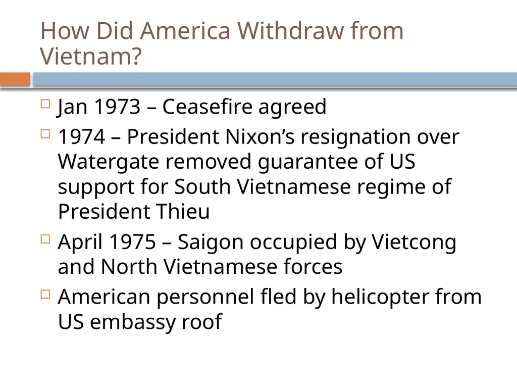 Vietnam 1964 - 1975 Revision Presentation Key - slide 34 of 37
