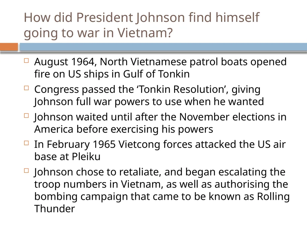 Vietnam 1964 - 1975 Revision Presentation Key - slide 9 of 37