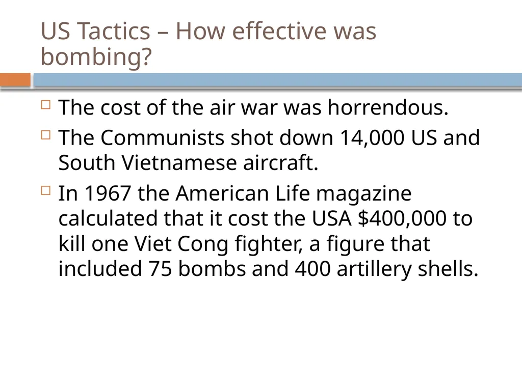 Vietnam 1964 - 1975 Revision Presentation Key - slide 22 of 37