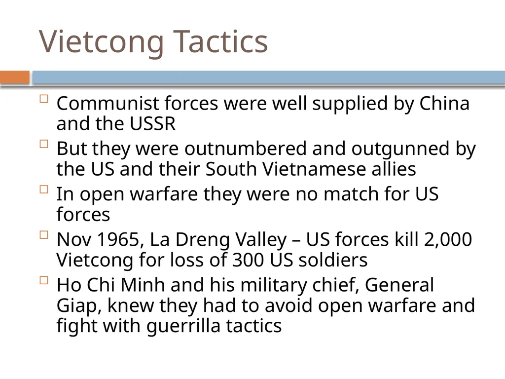 Vietnam 1964 - 1975 Revision Presentation Key - slide 12 of 37