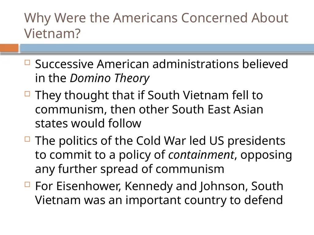Vietnam 1964 - 1975 Revision Presentation Key - slide 5 of 37
