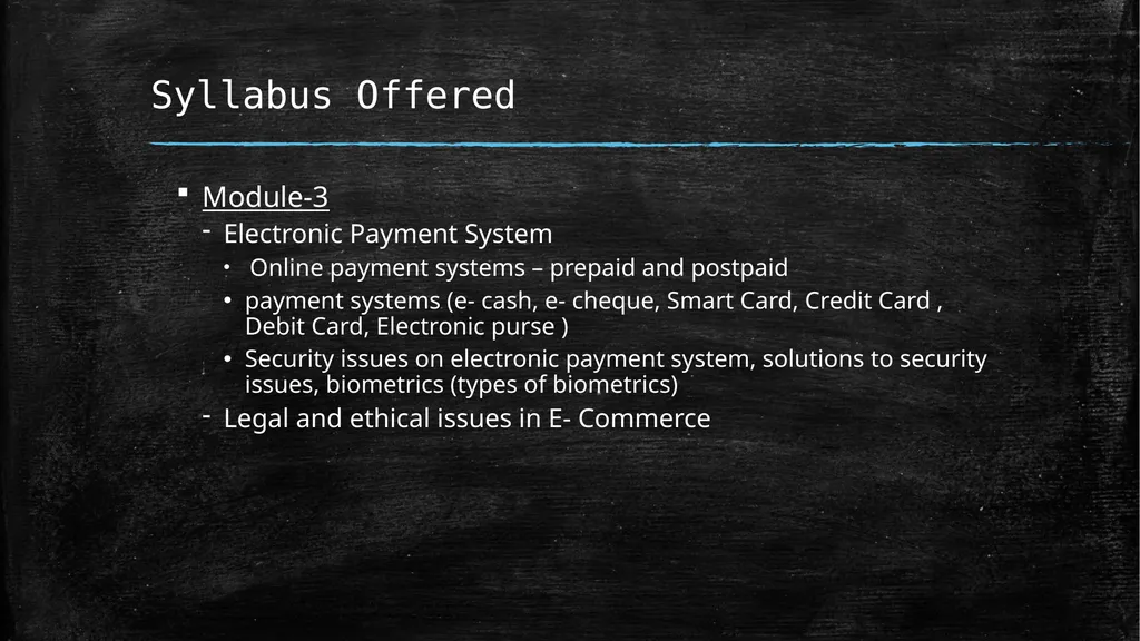 Department of Management Studies E-commerce (Open - slide 5 of 7