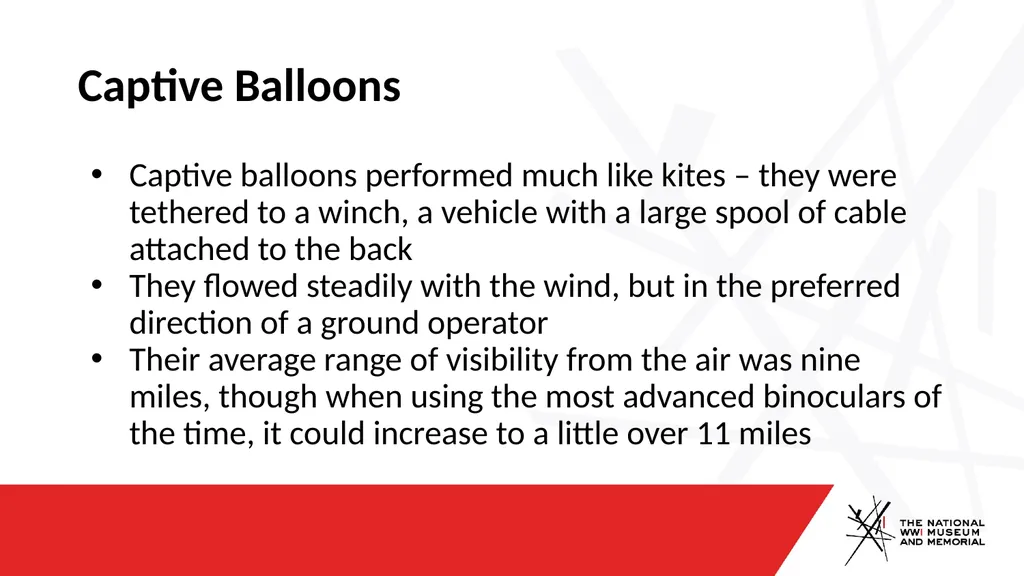 Observation Balloons Rising at average altitudes - slide 2 of 4