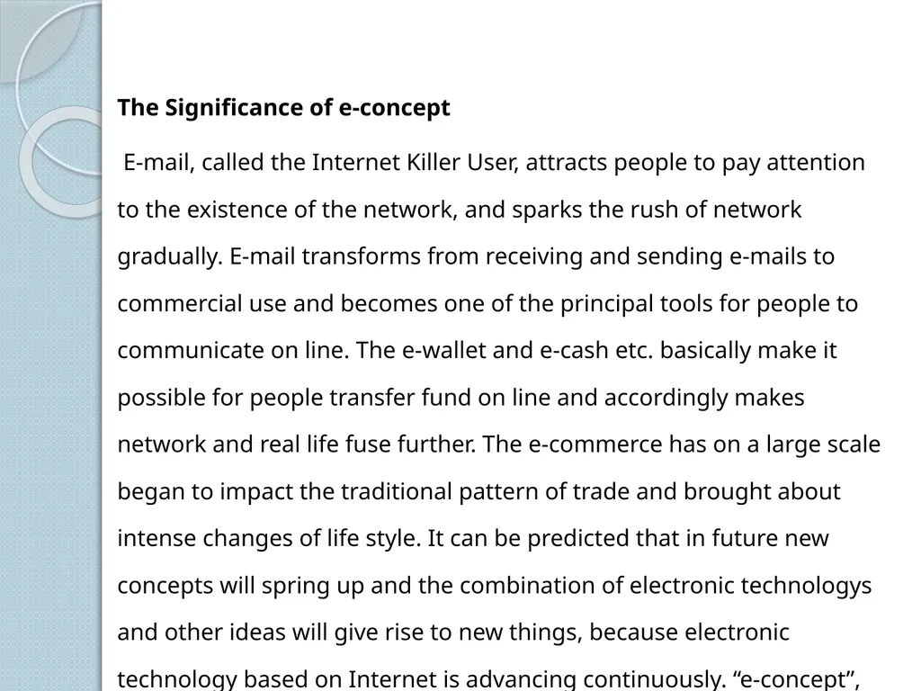 E-commerce course: Fundamentals of E-commerce The - slide 8 of 10