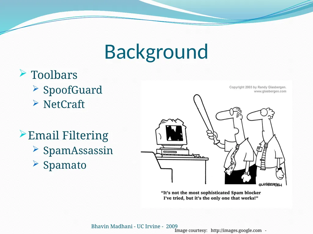 Learning to Detect Phishing Emails Ian Fette - slide 5 of 28
