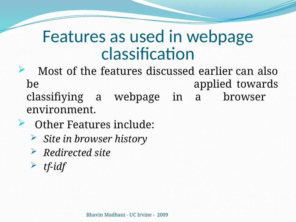 Learning to Detect Phishing Emails Ian Fette - slide 17 of 28