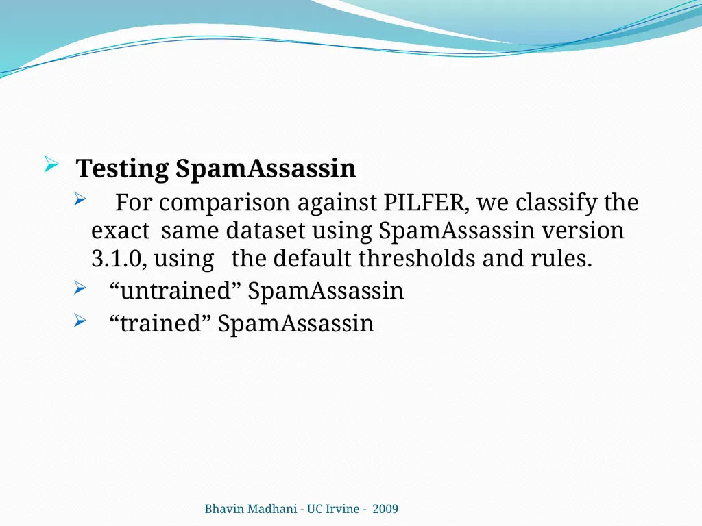 Learning to Detect Phishing Emails Ian Fette - slide 20 of 28