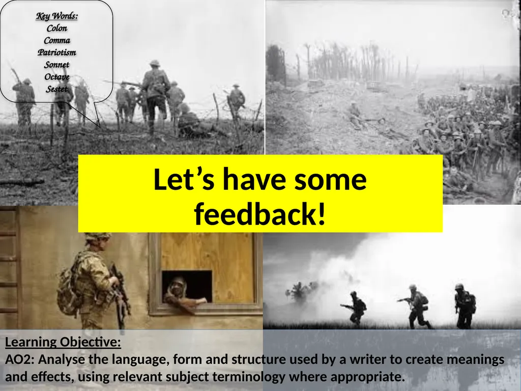 LO: To develop poetry analysis skills. ST: I can - slide 5 of 14