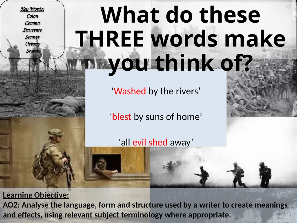 LO: To develop poetry analysis skills. ST: I can - slide 2 of 14
