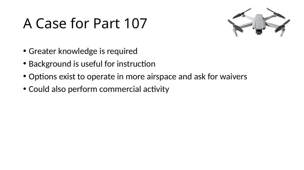 Introduction to Drones Overview Regulations (Part - slide 14 of 23