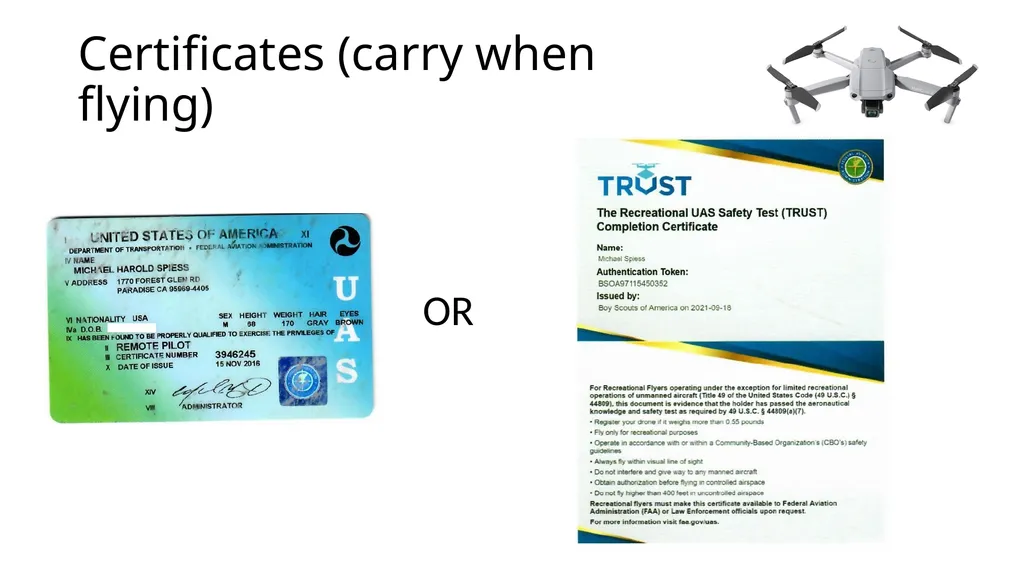 Introduction to Drones Overview Regulations (Part - slide 8 of 23