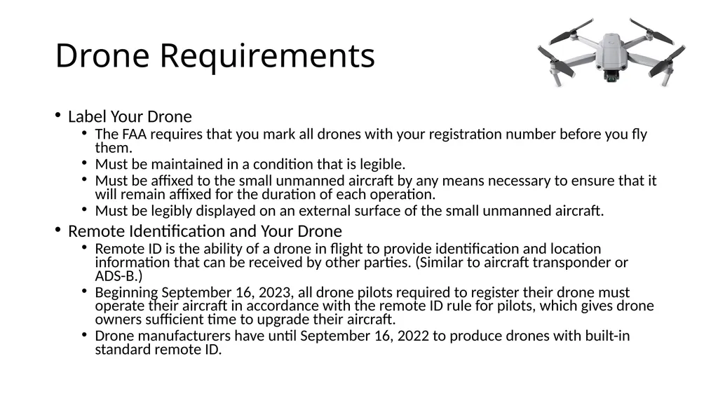 Introduction to Drones Overview Regulations (Part - slide 10 of 23