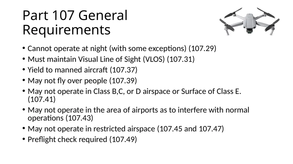 Introduction to Drones Overview Regulations (Part - slide 5 of 23