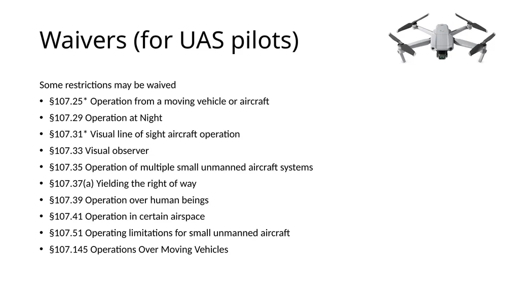 Introduction to Drones Overview Regulations (Part - slide 6 of 23