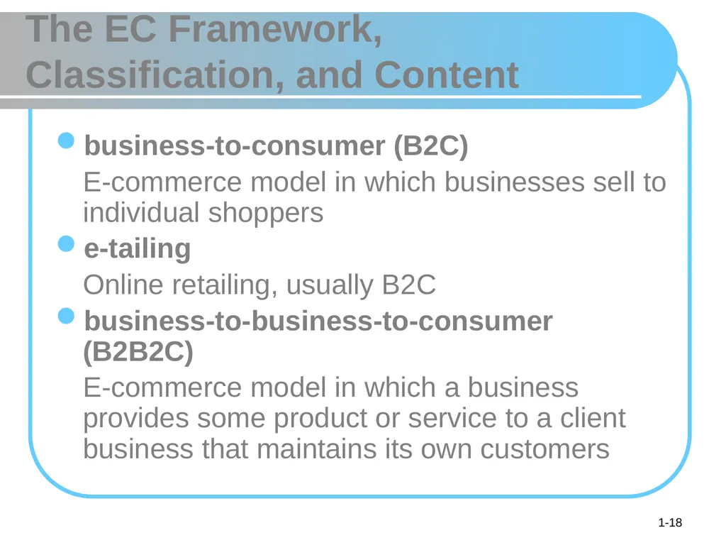 © 2008 Pearson Prentice Hall, Electronic Commerce - slide 18 of 46