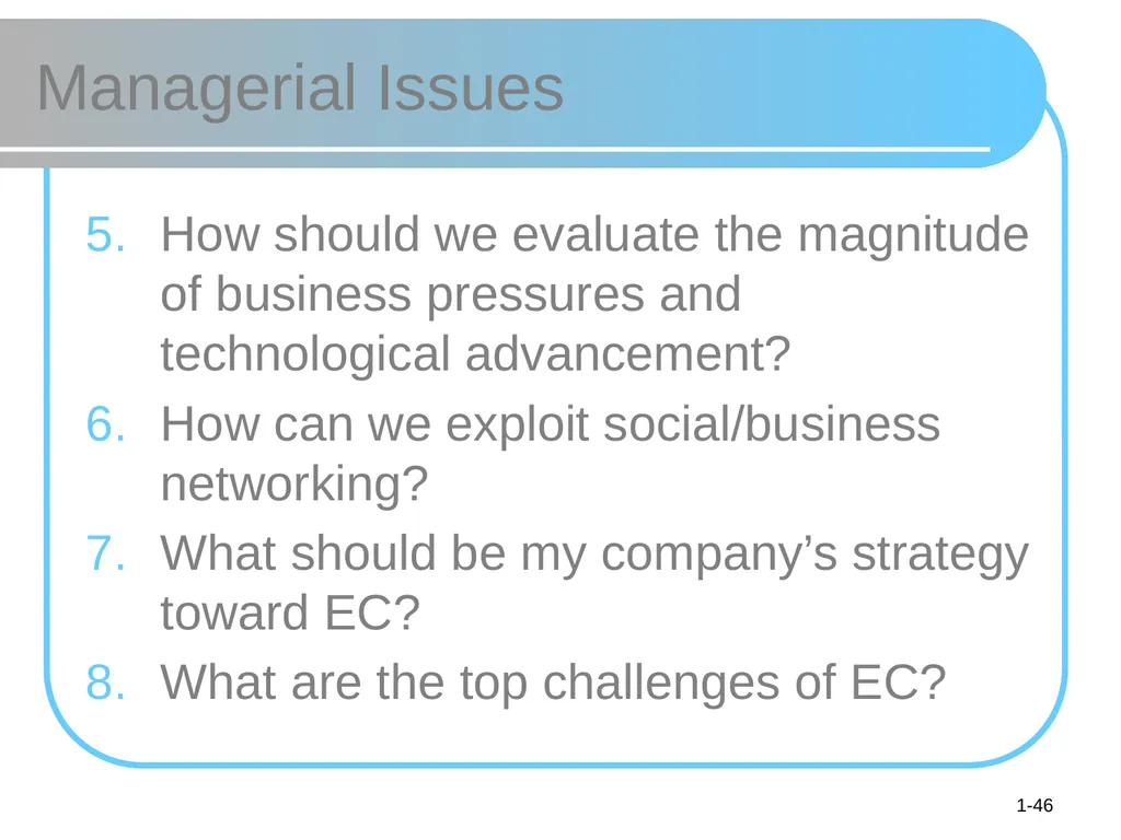 © 2008 Pearson Prentice Hall, Electronic Commerce - slide 46 of 46