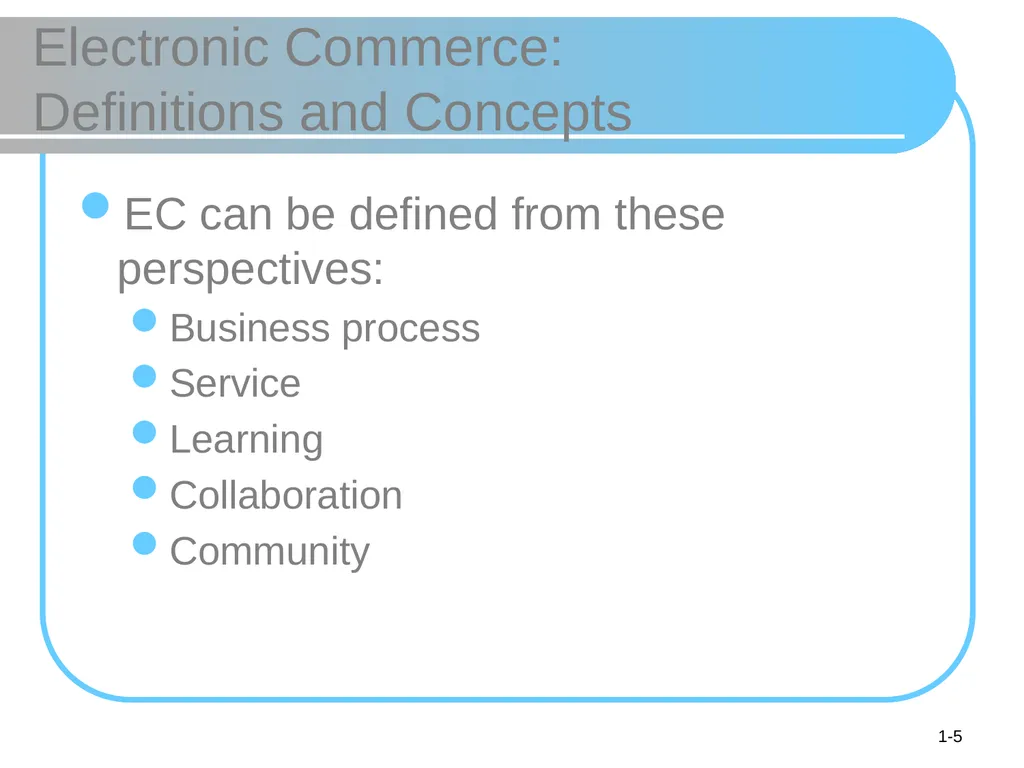 © 2008 Pearson Prentice Hall, Electronic Commerce - slide 5 of 46