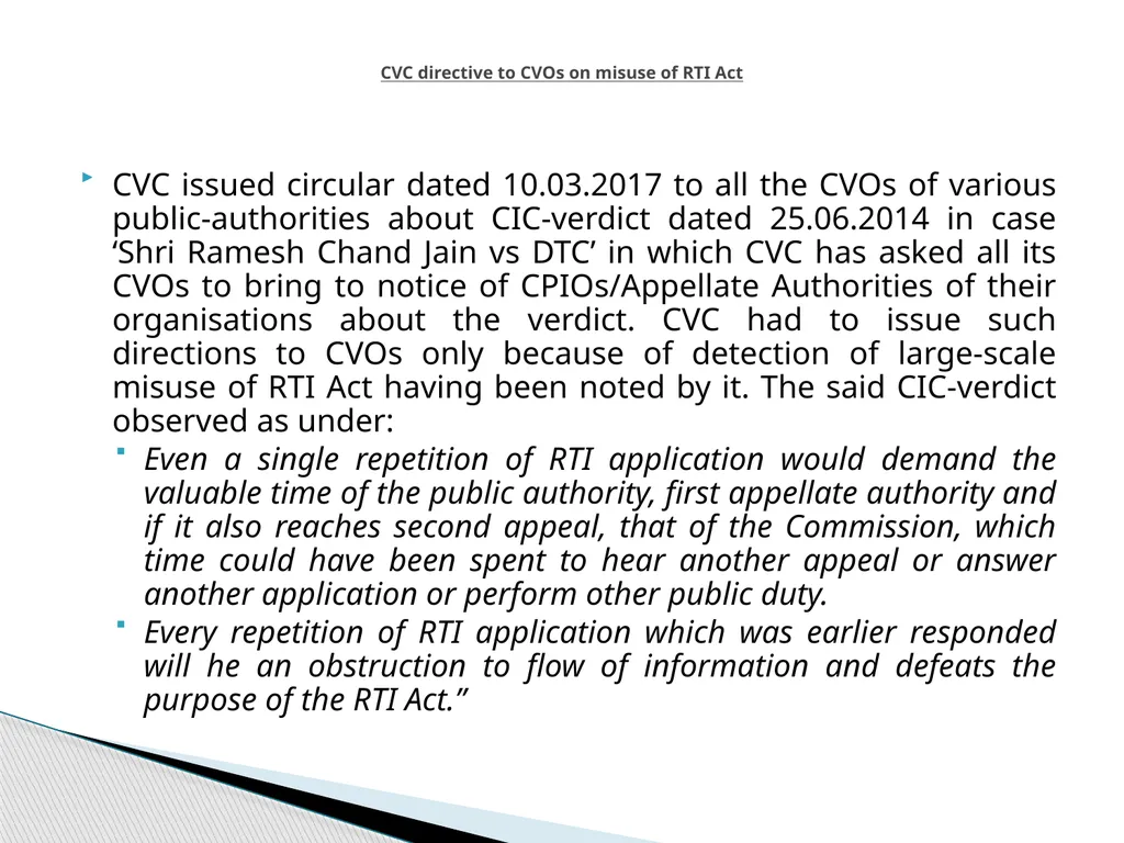 SURGICAL STRIKE NOW REQUIRED TO PREVENT MISUSE OF - slide 5 of 11