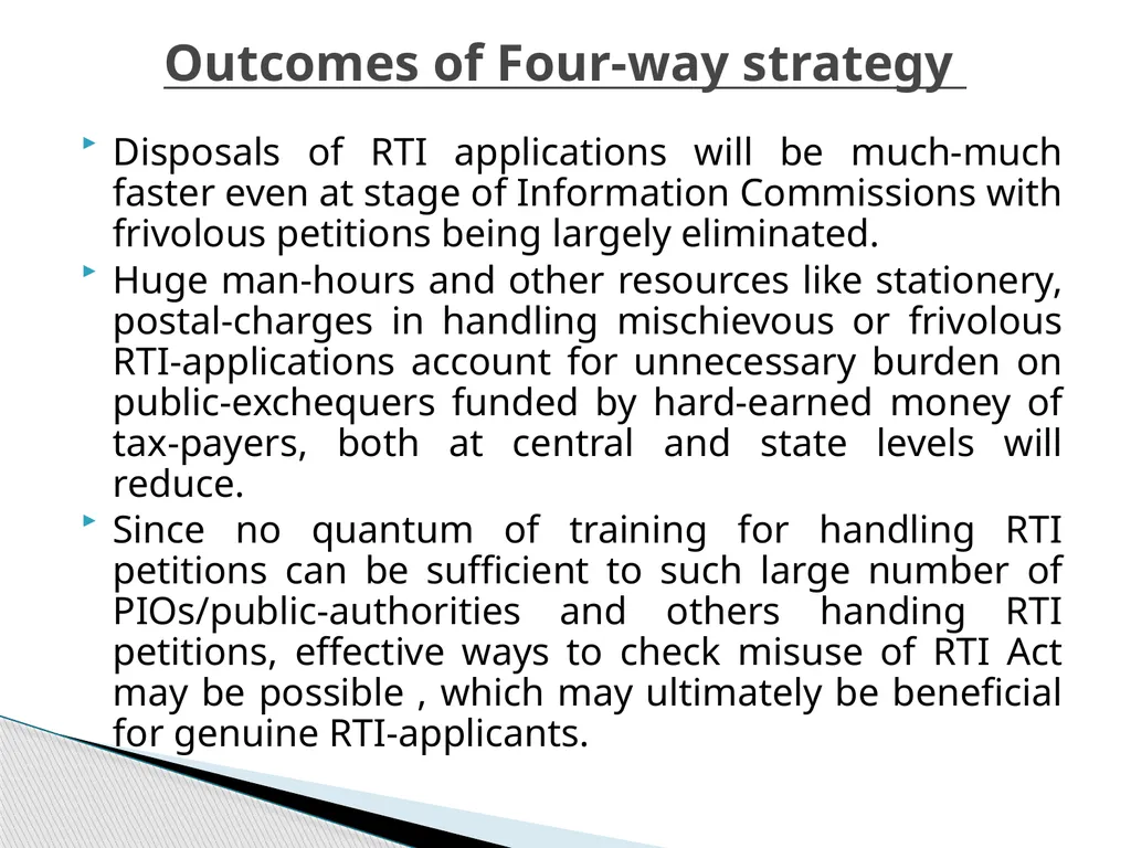 SURGICAL STRIKE NOW REQUIRED TO PREVENT MISUSE OF - slide 10 of 11