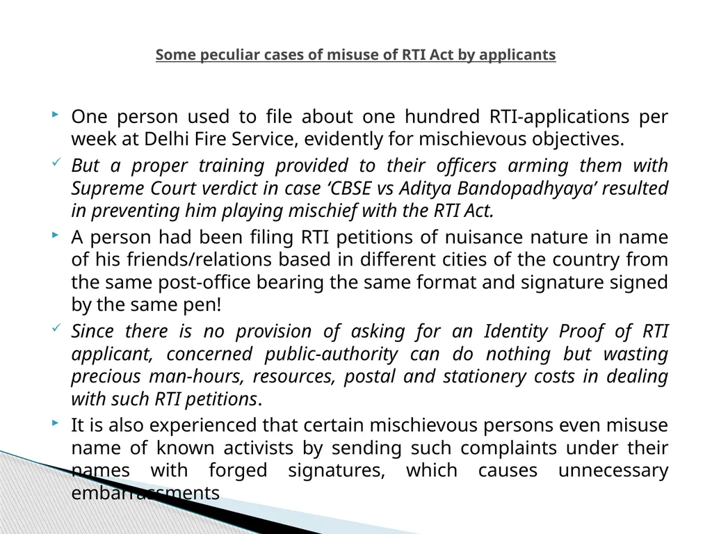 SURGICAL STRIKE NOW REQUIRED TO PREVENT MISUSE OF - slide 4 of 11