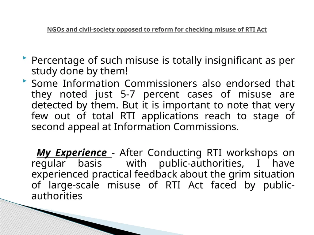 SURGICAL STRIKE NOW REQUIRED TO PREVENT MISUSE OF - slide 3 of 11