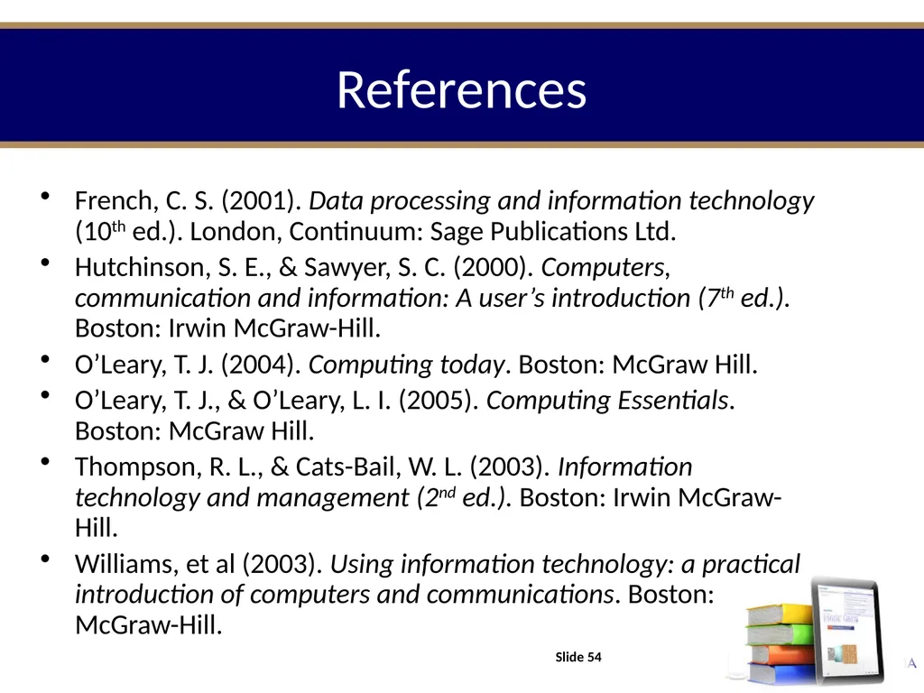 INFS 211: Introduction to Information Technology - slide 54 of 54