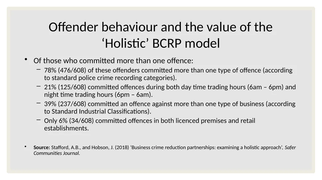 Building an evidence base for BCRPs: Identifying - slide 7 of 10