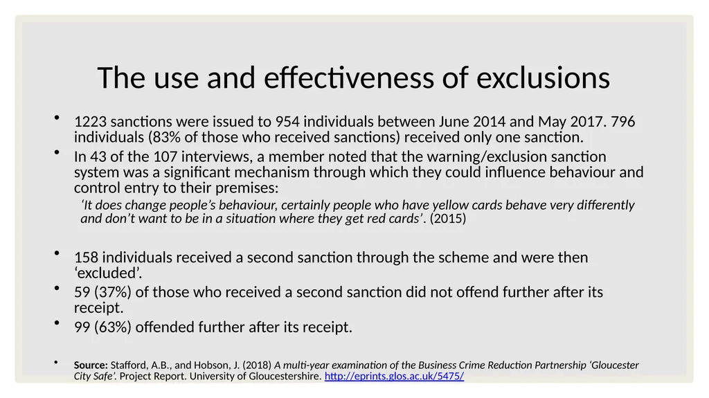 Building an evidence base for BCRPs: Identifying - slide 6 of 10