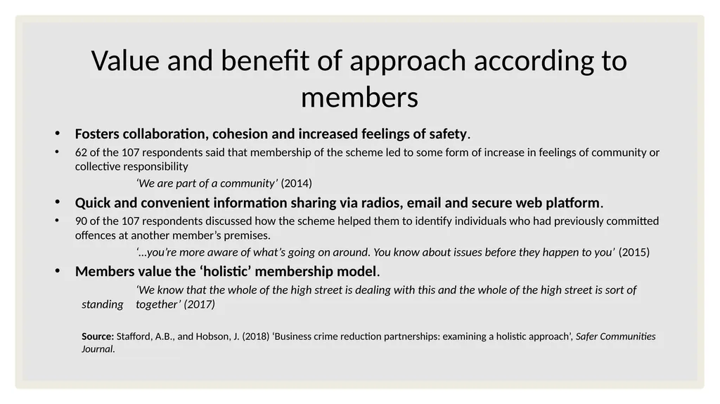 Building an evidence base for BCRPs: Identifying - slide 8 of 10